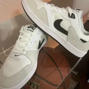 Nike | Shoes | Nike Sb Alleyoop Whiteblackwhite | Poshmark